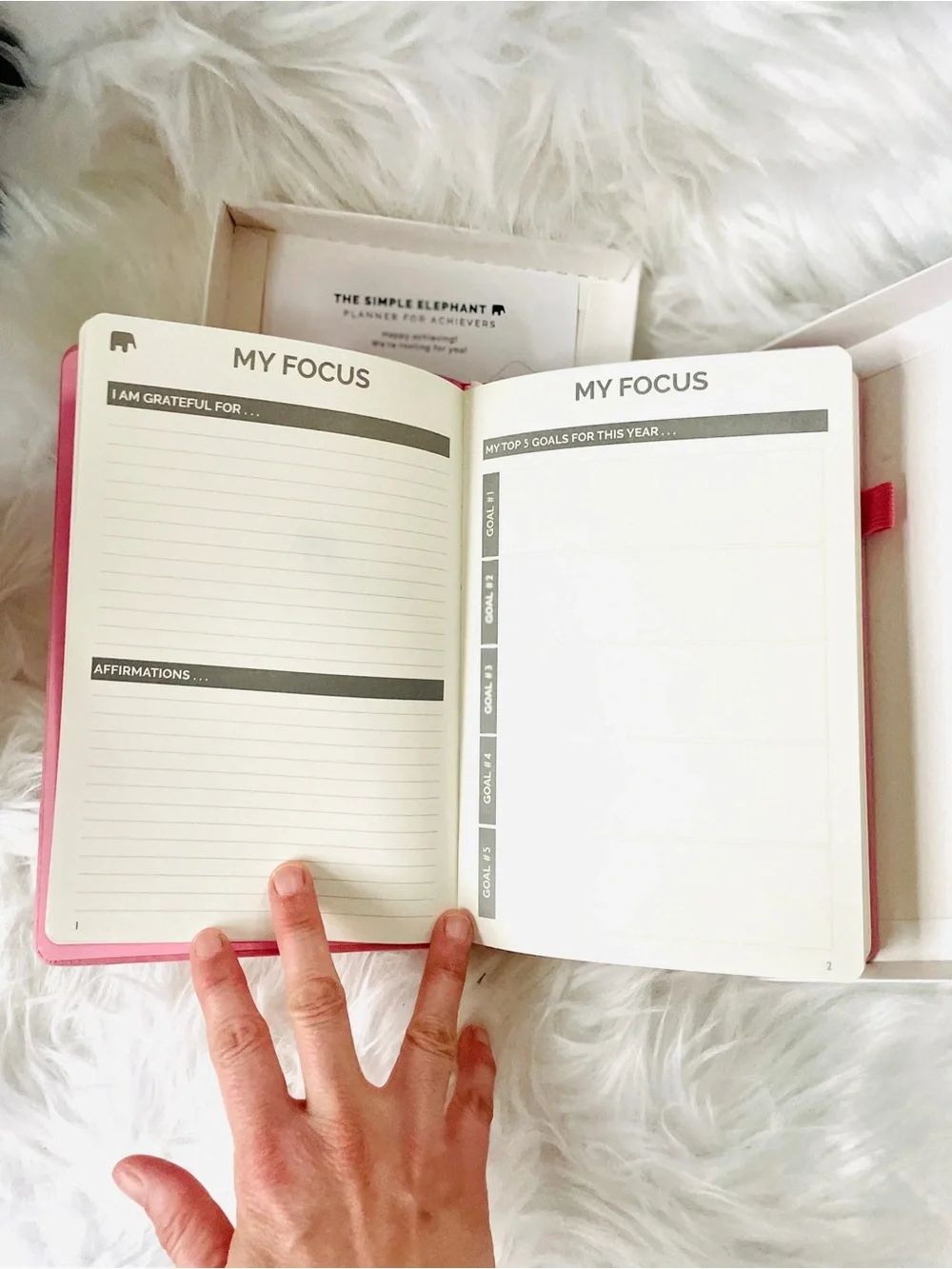 The Simple Elephant Pink Planner Daily Organization